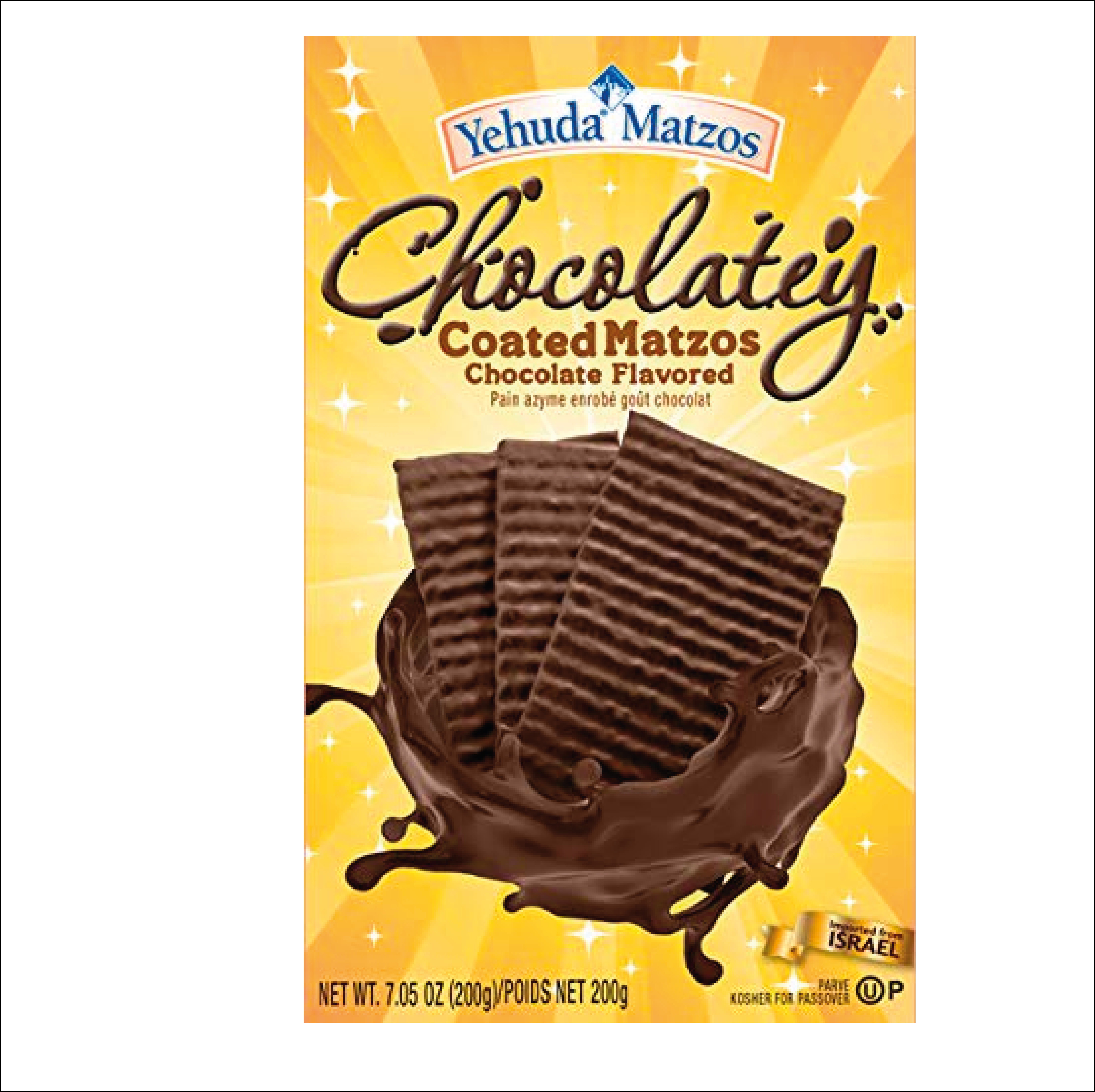 Matza De Chocolate /Yehuda Chocolate Coated Matzo (Choc Regular
